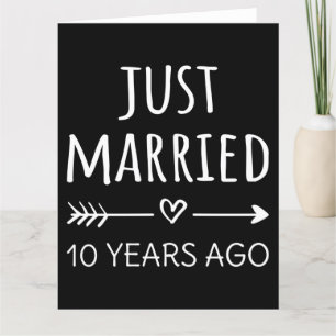 Net 10 Jaar Getrouwd Kaart