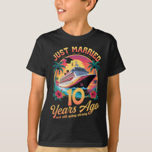 Net 10 Jaar Getrouwd Romantisch Bijpassend Koppel T-shirt