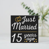 Net 15 Jaar Getrouwd II Kaart (Staand voorkant)