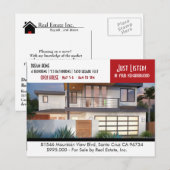 NET AANGEBODEN briefkaart onroerend goed (Voorkant / Achterkant)