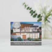 NET AANGEBODEN briefkaart onroerend goed (Staand voorkant)