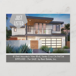 NET AANGEBODEN briefkaart onroerend goed