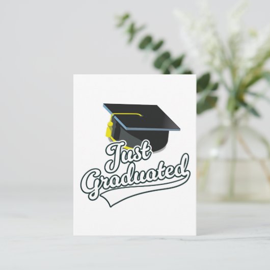 Net afgestudeerd! feestdagenkaart (Staand voorkant)
