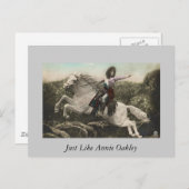 Net als Annie Oakley Briefkaart (Voorkant / Achterkant)