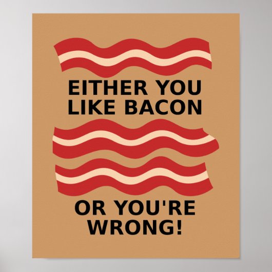 Net als Bacon Poster (Voorkant)