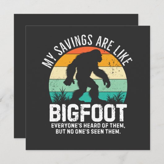 Net als Bigfoot, nooit gezien! (Voorkant / Achterkant)