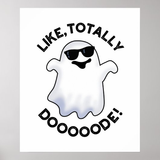 Net als bij de Doode Funny Ghost Pun Poster (Voorkant)