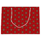 Net als bij Red Flower Pattern Large Gift Bag Large Cadeautasje (Voorkant)