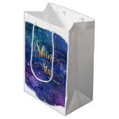 Net als de ster die je krijgt. medium cadeauzakje (Voorkant Gekanteld)