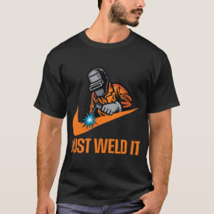 Net als de Wide Lover Welder Tradesperson Stic T-shirt