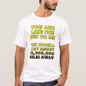 Net als de Zon Grappige T-shirt (Voorkant)