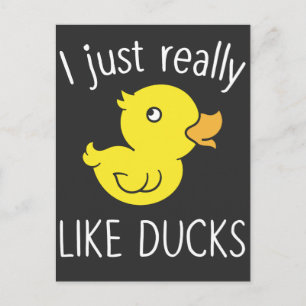 Net als Ducks Funny Duck Lover Briefkaart