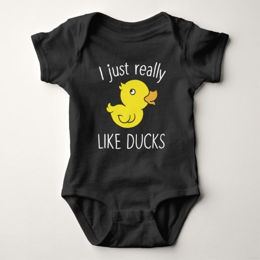 Net als Ducks Funny Duck Lover Romper (Voorkant)