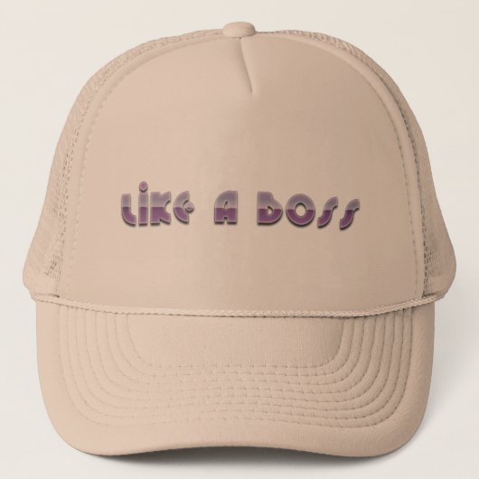 Net als een Baas Apparel Trucker Pet (Voorkant)