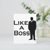 Net als een baas briefkaart (Staand voorkant)