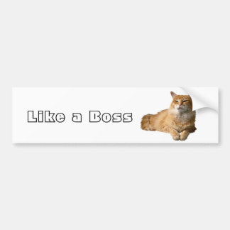 Net als een baas bumpersticker