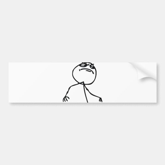 Net als een baas bumpersticker (Voorkant)