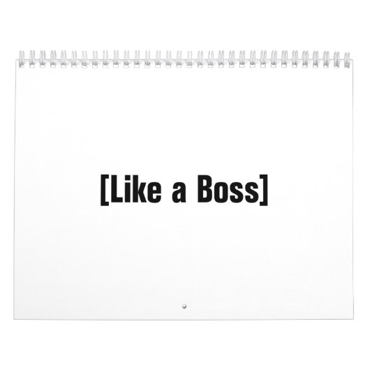 Net als een baas kalender (Hoes)