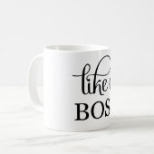 Net als een baas koffiemok (Voorkant links)