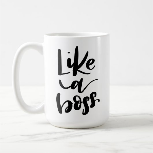 Net als een baas koffiemok (Links)