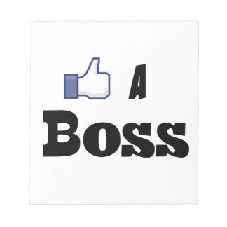 Net als een baas notitieblok