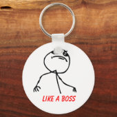 Net als een baas sleutelhanger (Voorkant)