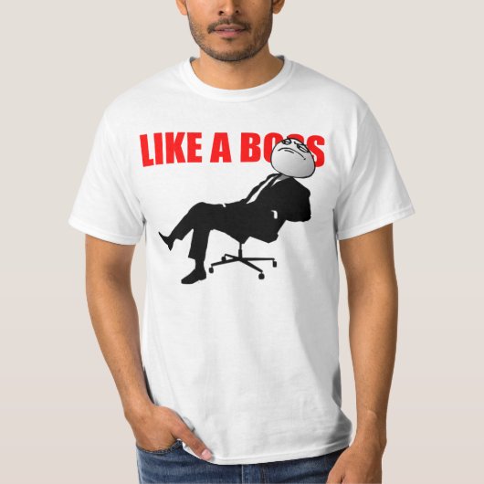 Net als een baas t-shirt (Voorkant)