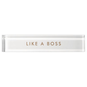 Net als een boss-minimalistische moderne naamplaat naambordje
