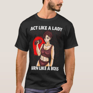 Net als een dame die als een barbeiderskuid wordt t-shirt