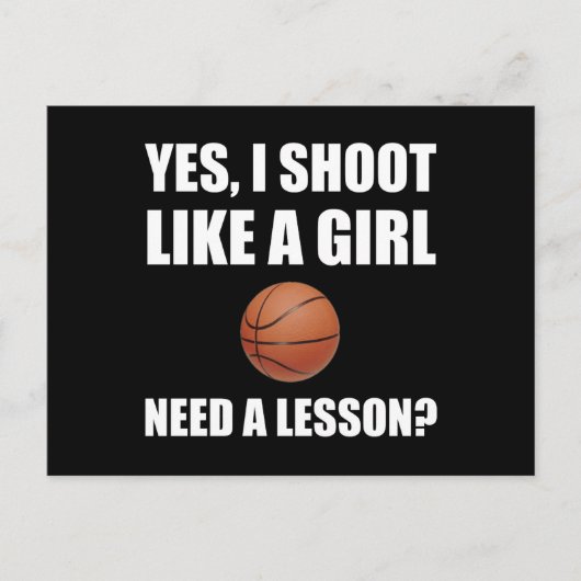 Net als een Girl Basketball Briefkaart (Voorkant)