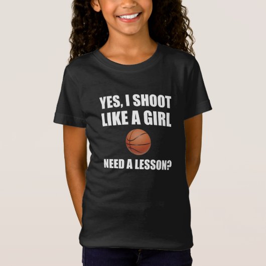 Net als een Girl Basketball T-shirt (Voorkant)