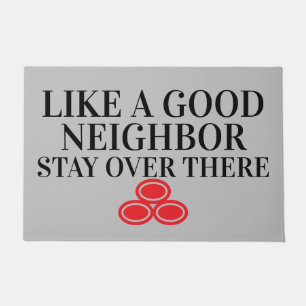 Net als een goed nabuurschap, een grappige Rude Sa Deurmat