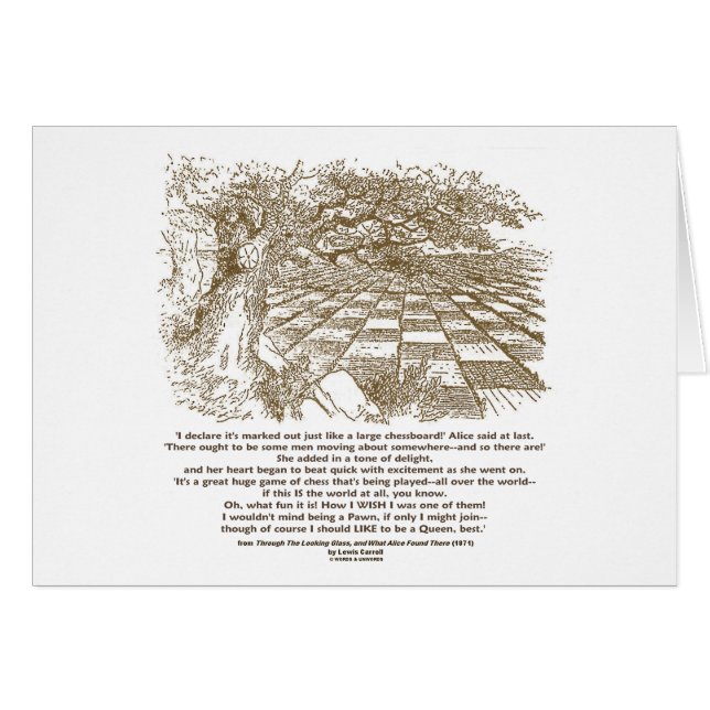 Net als een groot schaakbord voor schaakwonderland (Voorkant Horizontaal)