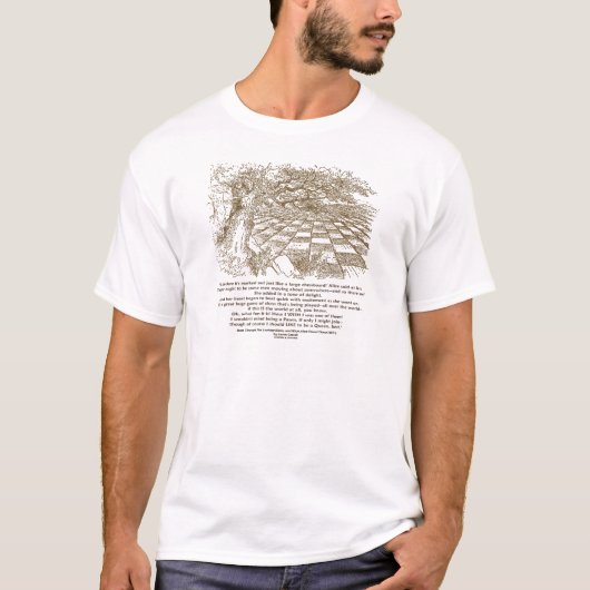 Net als een groot schaakbord voor schaakwonderland t-shirt (Voorkant)