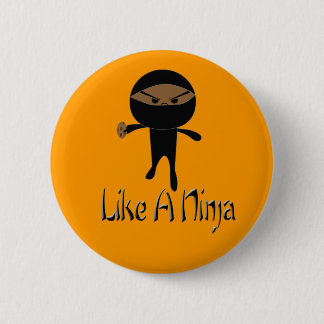 Net als een Ninja Ronde Button 5,7 Cm