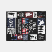 Net als een normale mama behalve veel koeler fleece deken (Voorkant (Horizontaal))