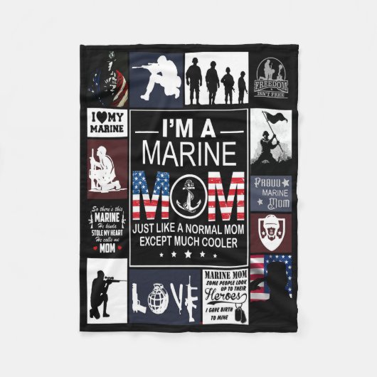 Net als een normale mama behalve veel koeler fleece deken (Voorkant)