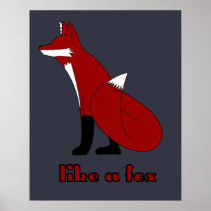Net als een Poster met vossen