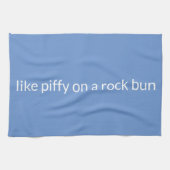 Net als een rockbun Funny Expression Tea Theedoek (Horizontaal)
