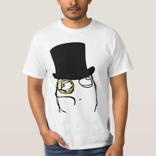 Net als een Sir Rage Face Meme T-shirt (Voorkant)