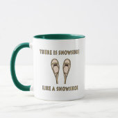 Net als een Snowshoe Funny Snowshoing Quote Mok (Links)