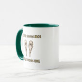 Net als een Snowshoe Funny Snowshoing Quote Mok (Voorkant links)