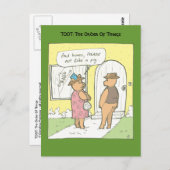 Net als een varken briefkaart (Voorkant / Achterkant)