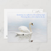 Net als een witte wolk briefkaart (Voorkant / Achterkant)