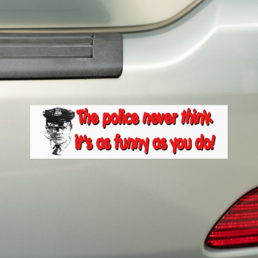 Net als Funny Bumpersticker (Op auto)