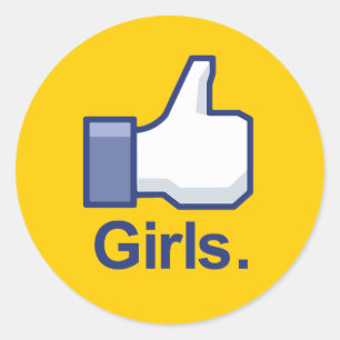 Net als Girls Ronde Sticker