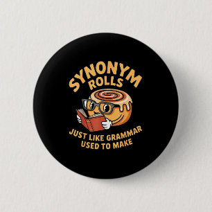 Net als grammatica gebruikt om brood boek te lezen ronde button 5,7 cm