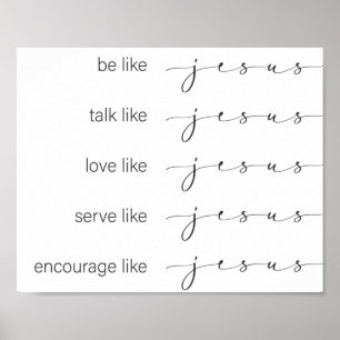 Net als Jezus Poster