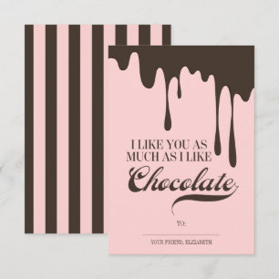 Net als jij en chocoladekinderen Valentijnsdag kla Kaart