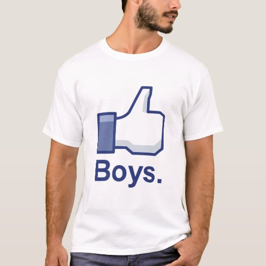 Net als jongens t-shirt (Voorkant)